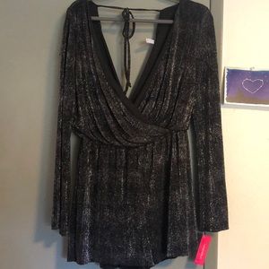 Shimmery flowey romper